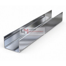 U-профиль оцинкованный 100x55x3000-0,7 мм