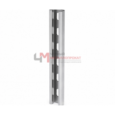 С-профиль из нержавеющей стали перфорированный К108 40x20x2000-3,0 мм