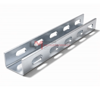 U-профиль горячеоцинкованный   К225 80x40x2000-1,5 мм перфарированный