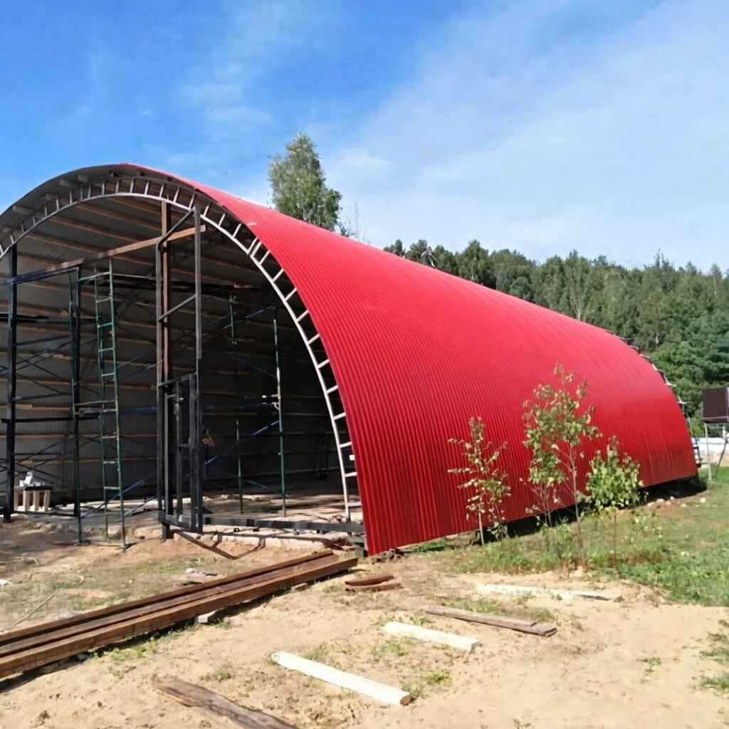 Арочный кровельный профнастил