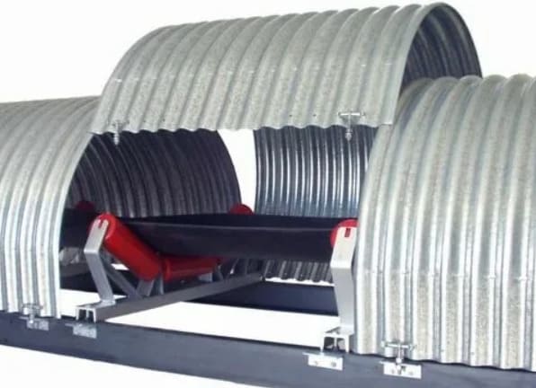 Арочный профнастил для промышленного объекта