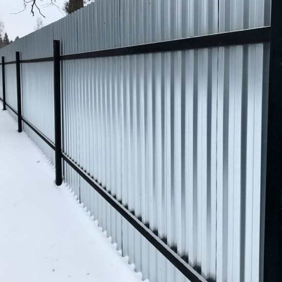 С8 из нержавеющей стали для заборов